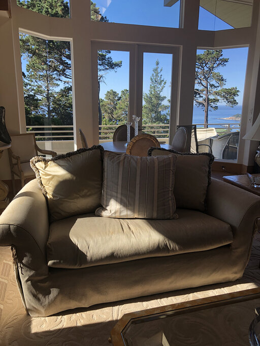 living room with great view of the ocean.